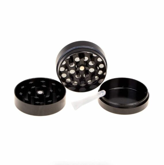 GRINDER RAGGA LEAF BLACK METAL 40MM